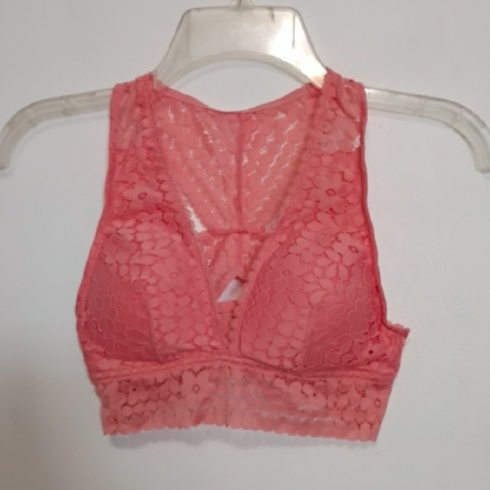 Marilyn Monroe - Peach Padded Lace Bralette - Size Medium